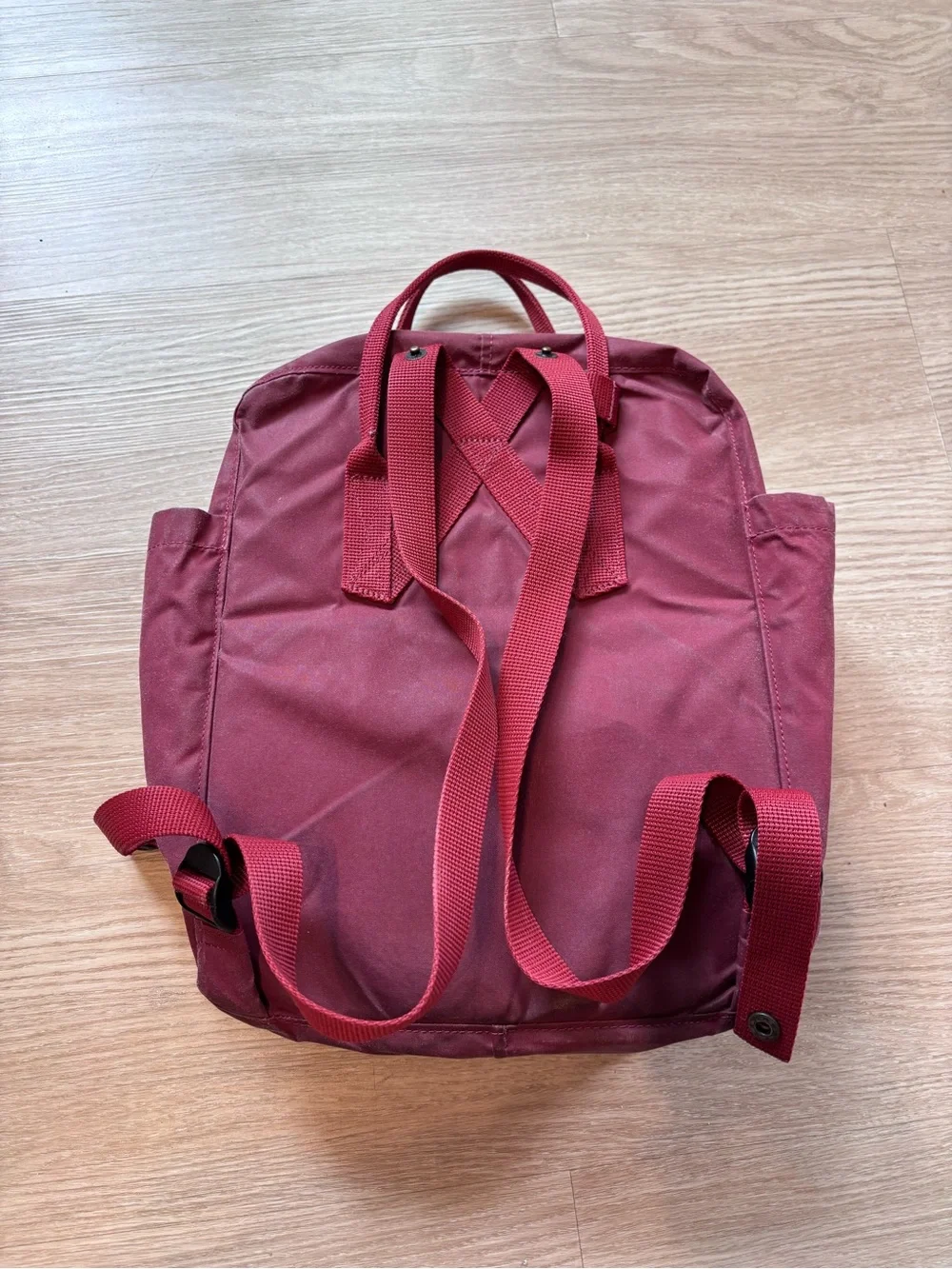 Fjallraven Kanken Classic Kanken Backpack Ox Red 23510 Distressed